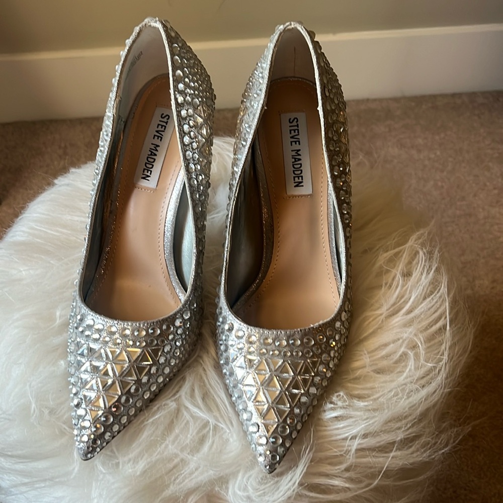 Steve Madden Crystal Stiletto Heels - Size 7.5 Worn one time
